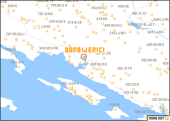 map of Barbijerići
