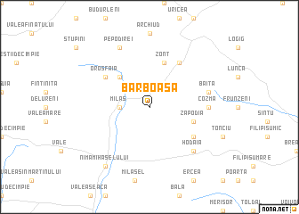 map of Bărboasa
