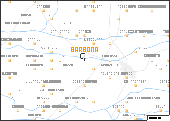 map of Barbona