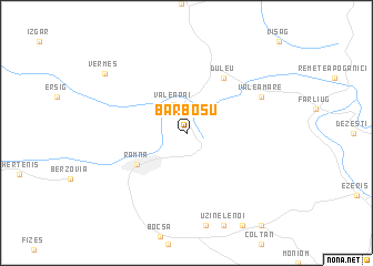 map of Bărbosu