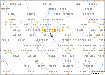 map of Bărcanele