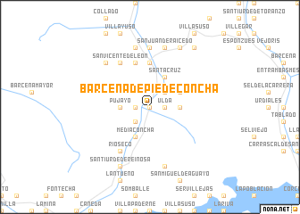 map of Bárcena de Pie de Concha