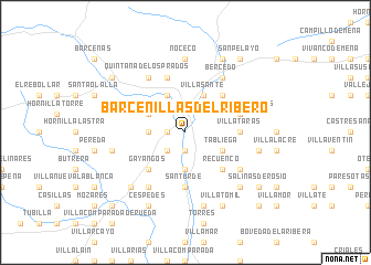 map of Barcenillas del Ribero