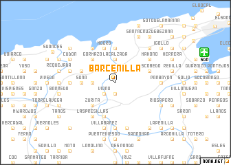 map of Barcenilla