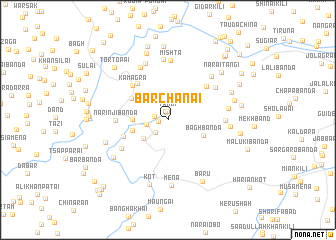 map of Barchanai