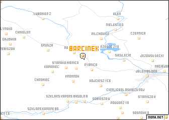 map of Barcinek