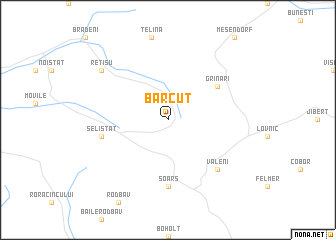 map of Bărcuţ