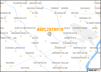 map of Barczatanya