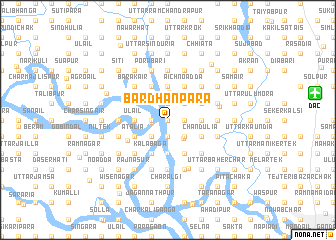 map of Bardhanpāra