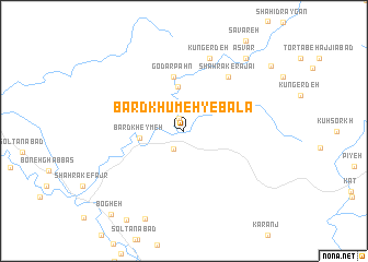 map of Bard Khūmeh-ye Bālā