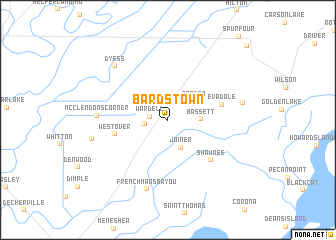 map of Bardstown