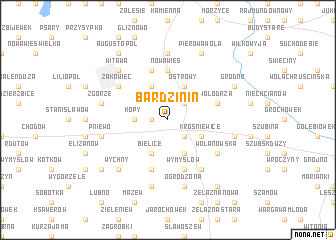 map of Bardzinin