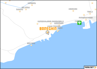 map of Bāreghīn