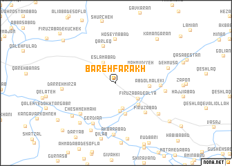 map of Bareh Farākh