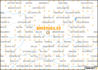 map of Bärenweiler