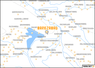 map of Bārezābād