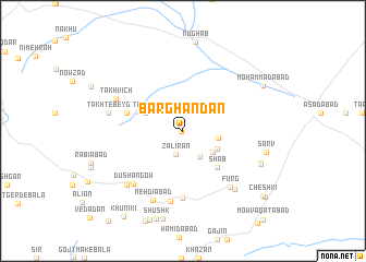 map of Barghandān