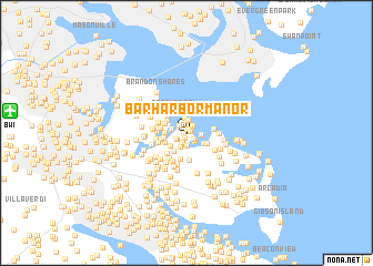 map of Bar Harbor Manor