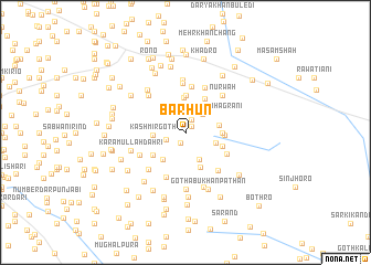 map of Barhūn