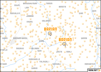 map of Bāriān