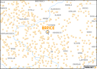 map of Barice