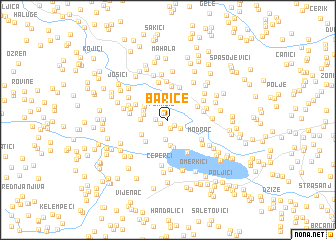 map of Barice