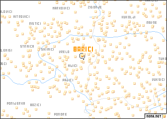 map of Barići