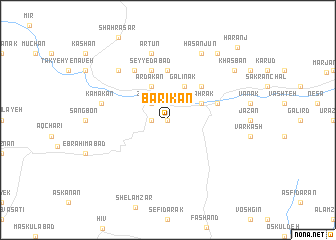 map of Bārīkān
