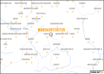 map of Barikin Tin Tin