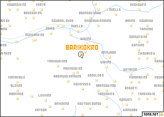 map of Barikokro