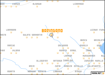 map of Baríndano