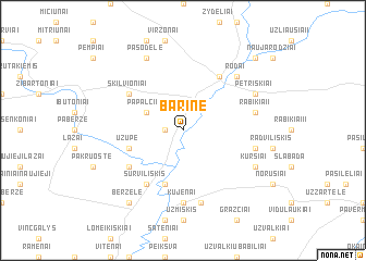 map of Barinė