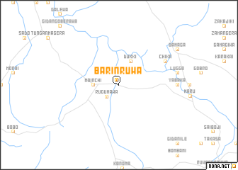 map of Barin Ruwa