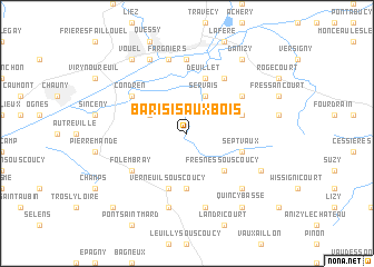 map of Barisis-aux-Bois