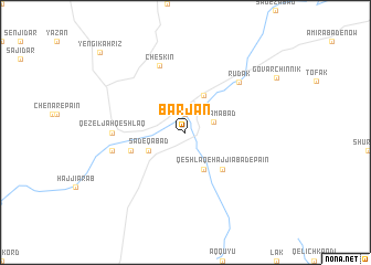 map of Bar Jān