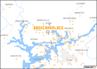 map of Bark Camp Place