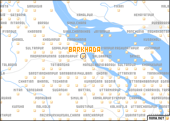 map of Barkhāda