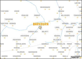 map of Barkoura