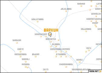 map of Barkūh