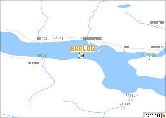 map of Bårlog