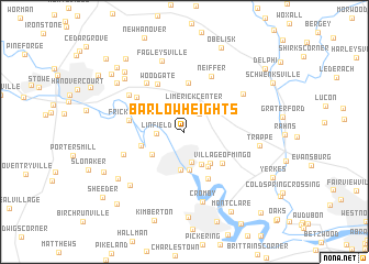 map of Barlow Heights