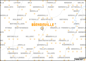 map of Barmainville