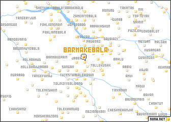 map of Barmak-e Bālā