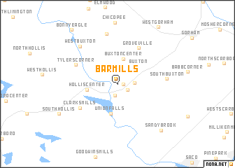 map of Bar Mills