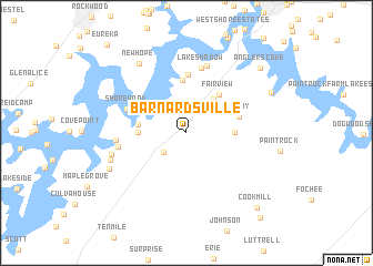 map of Barnardsville