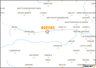 map of Barnas