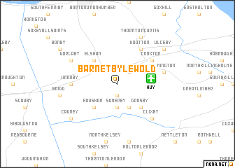 map of Barnetby le Wold