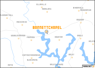 map of Barnett Chapel