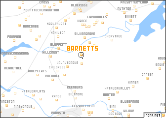 map of Barnetts