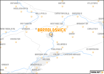 map of Barnoldswick